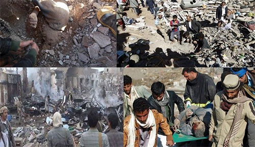 masacres de la agresión saudí en Yemen